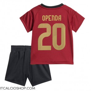 Belgio Lois Openda #20 Prima Maglia Bambino Europei 2024 Manica Corta (+ Pantaloni corti)